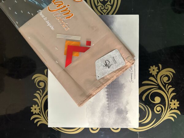 AAjm Jalwa Cotton – Sand Beige Elegance
